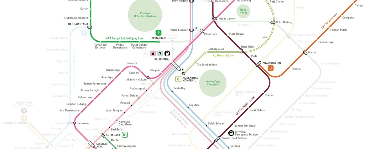 Kuala Lumpur MRT kartı 2016