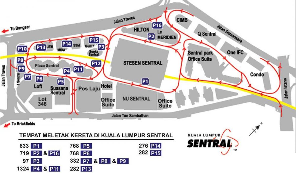 stansiya Kuala Lumpur xəritə