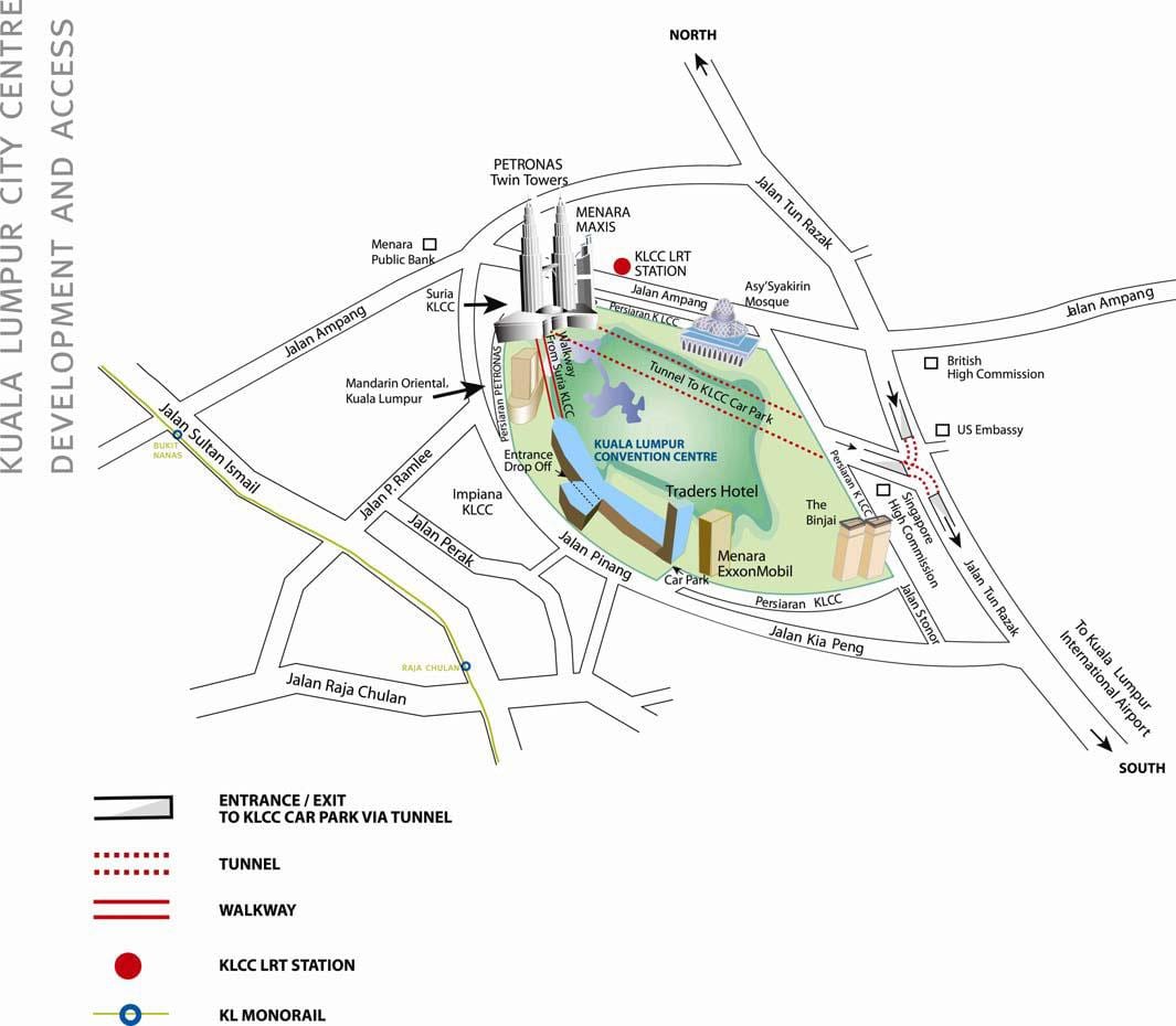 Kart Kuala-Lumpuru-mərkəzi 
