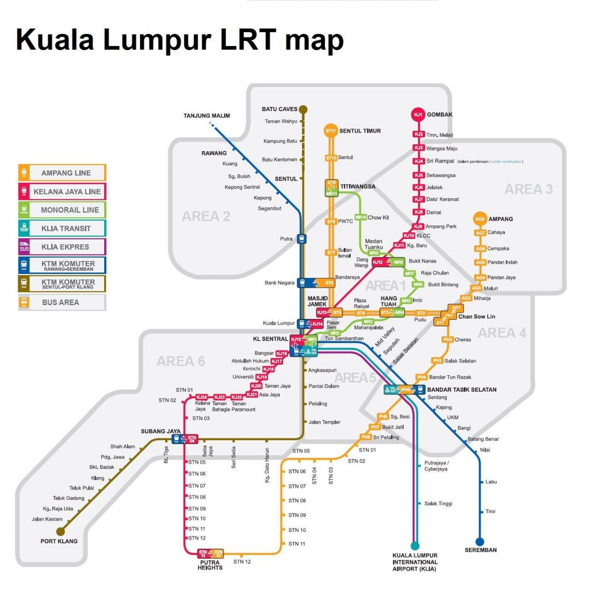 LRT kart Kuala Lumpur, Malayziya
