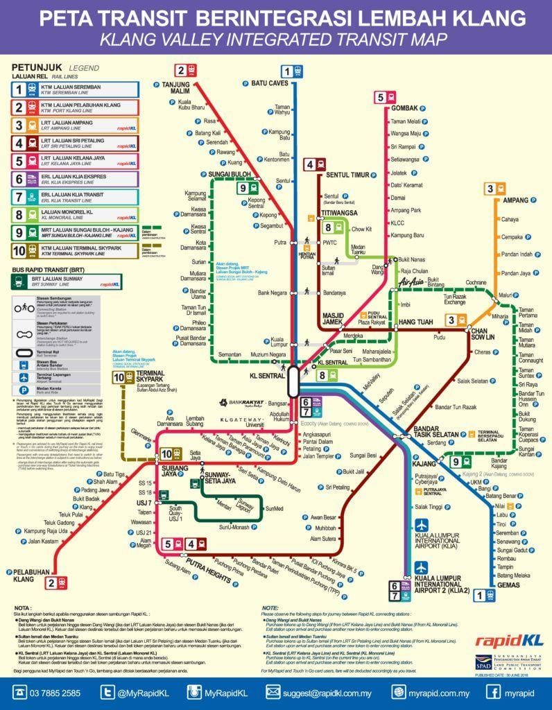 tranzit xəritə Malayziya