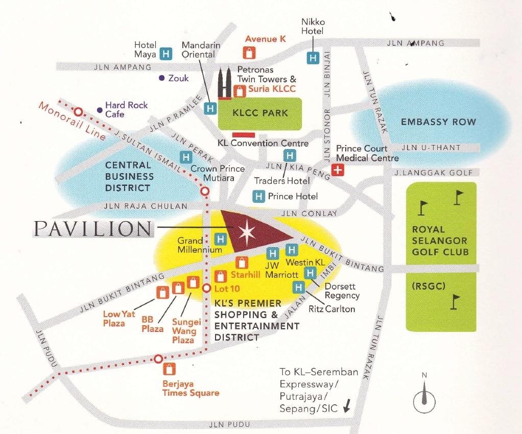 kart yerləri pavilyonu Kuala Lumpur