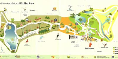 Kuala-лумпурский park quş xəritədə