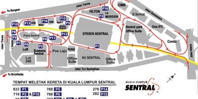 Stansiya Kuala Lumpur xəritə