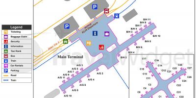 Əsas aeroportu Kuala-Lumpur, terminal kart