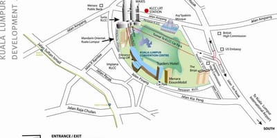 Kart Kuala-Lumpuru-mərkəzi 