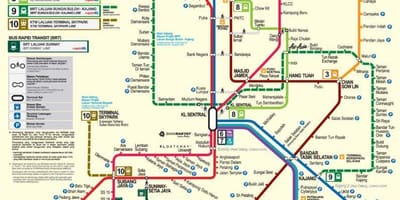 Kuala Lumpur metro xəritəsi