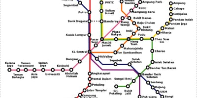 Malayziya metro xəritəsi 