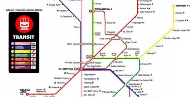 Metro xəritəsi Kuala Lumpur